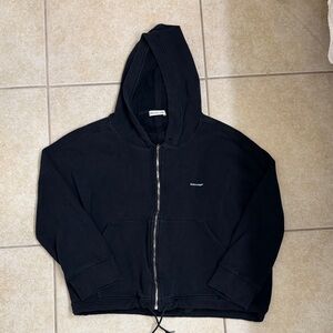 Balenciaga Dark Hoodie with Zipper